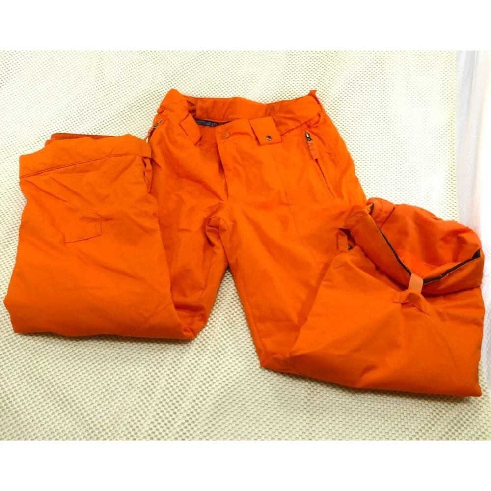 Burton Youth Orange Snow Pants US 14/16 EU 18-155 Durable Adjustable Waist Insul